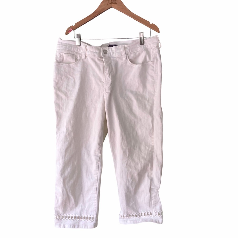 NYDJ cropped Jeans lift tuck technology white 12
